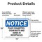 Signmission Place Cigarettes Butts Ashes In Receptacles, 14 in W x Rectangle, Aluminum OS-2PACK-NS-A-1014-L-16345 - alternate 5